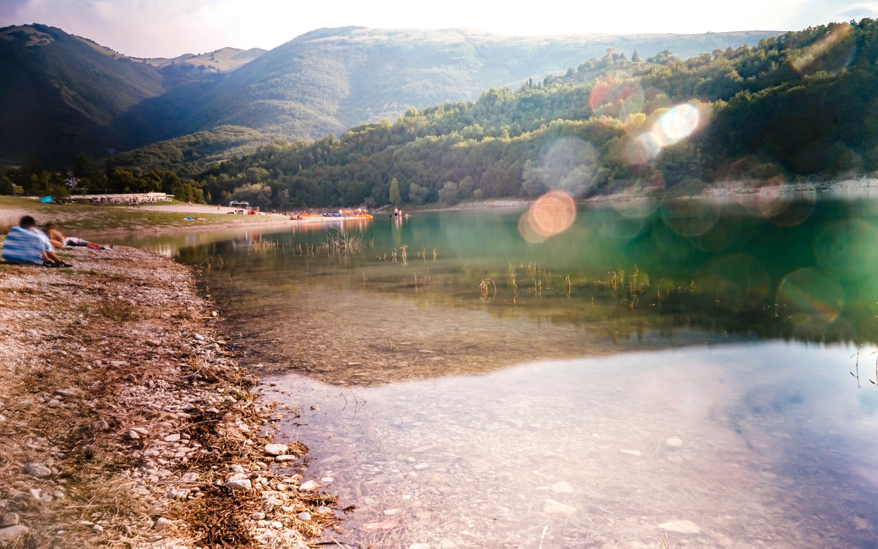 Lago di Fiastra nei Monti Sibillini